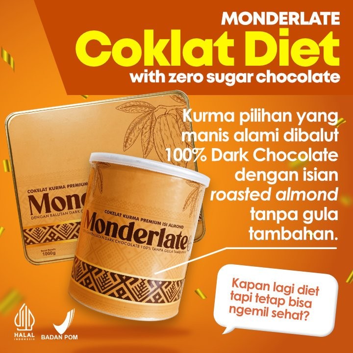 

Coklat Diet Isi Almond (With 100% Zero Sugar Chocolate)