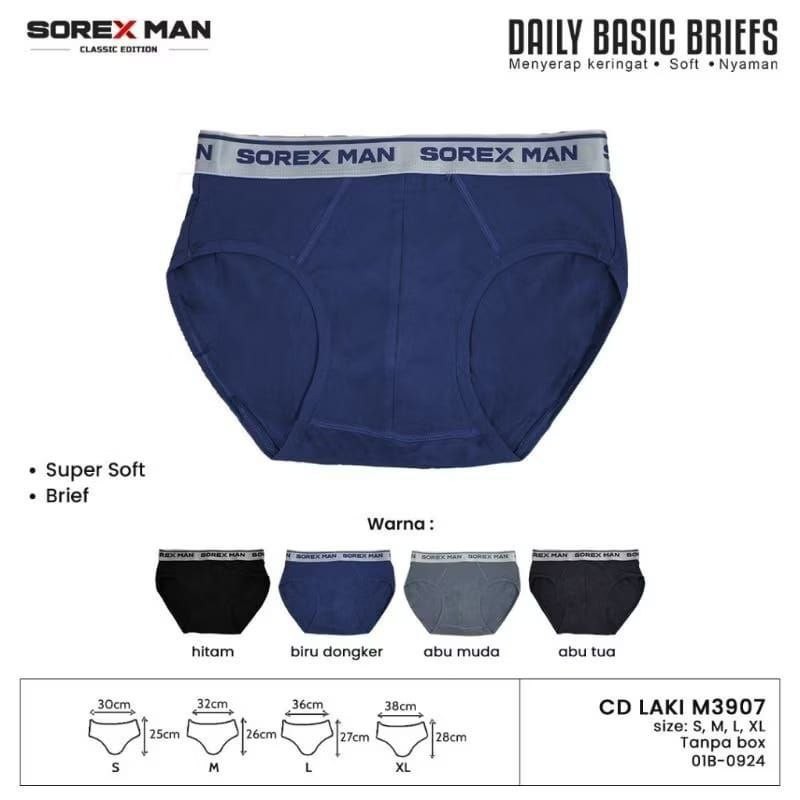 Fortunesong - Celana Dalam Pria Sorex Super Soft CD Sport Pria Art M3907