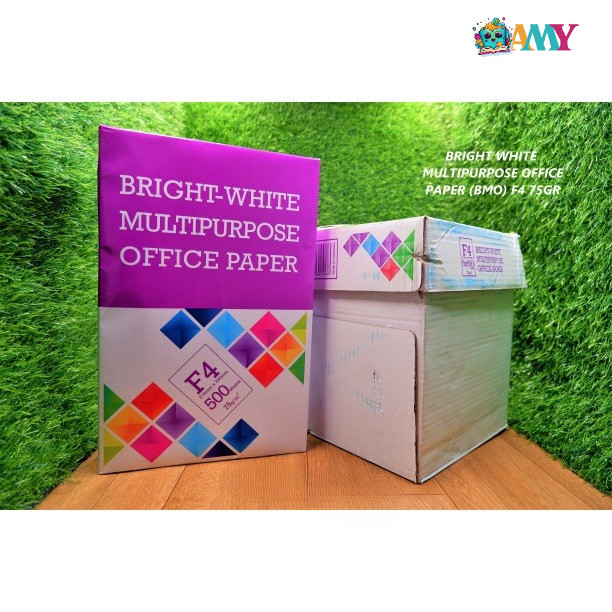 

KERTAS HVS BRIGHT WHITE MULTIPURPOSE OFFICE PAPER F4 75GRAM AMY STASIONARY