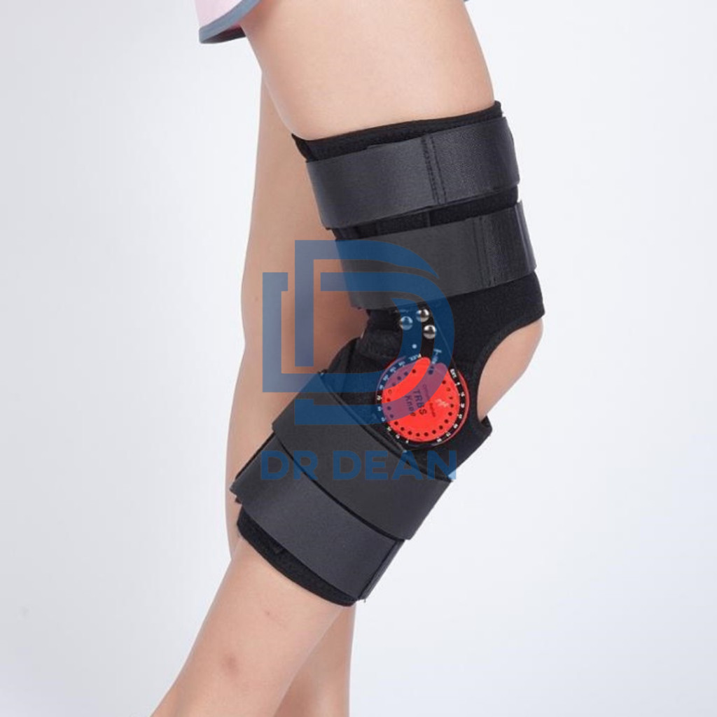 Hinged Knee Soft Brace With ROM Deker Penyangga Lutut Osteoarthritis Knee Support