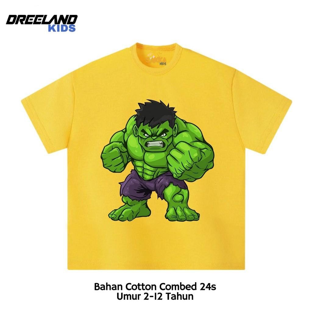 Dreeland Kids Kaos Anak Baju Anak Hulk / Kaos Tshit Marvel Avengers Anak Laki Laki Perempuan