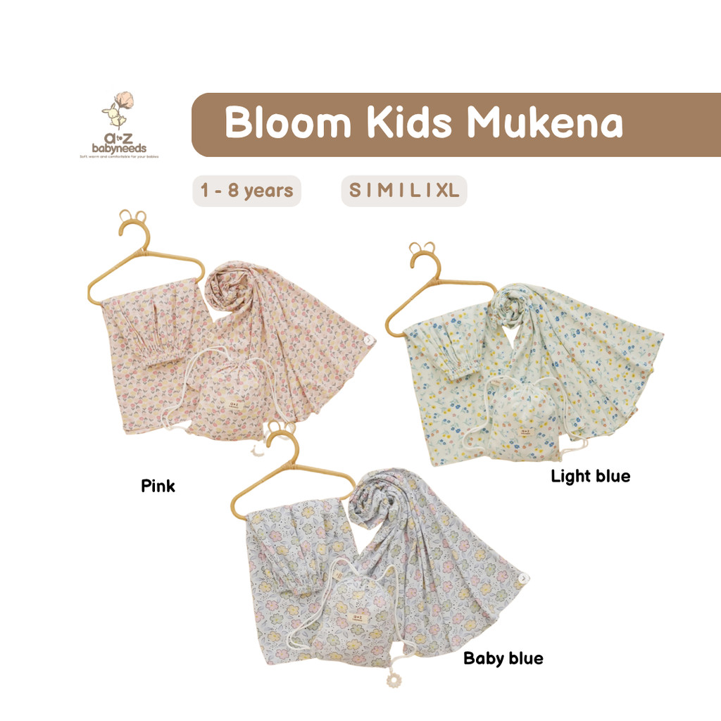 azbabyneeds - mukena anak lucu mukena anak adem - Bloom Kids Mukena