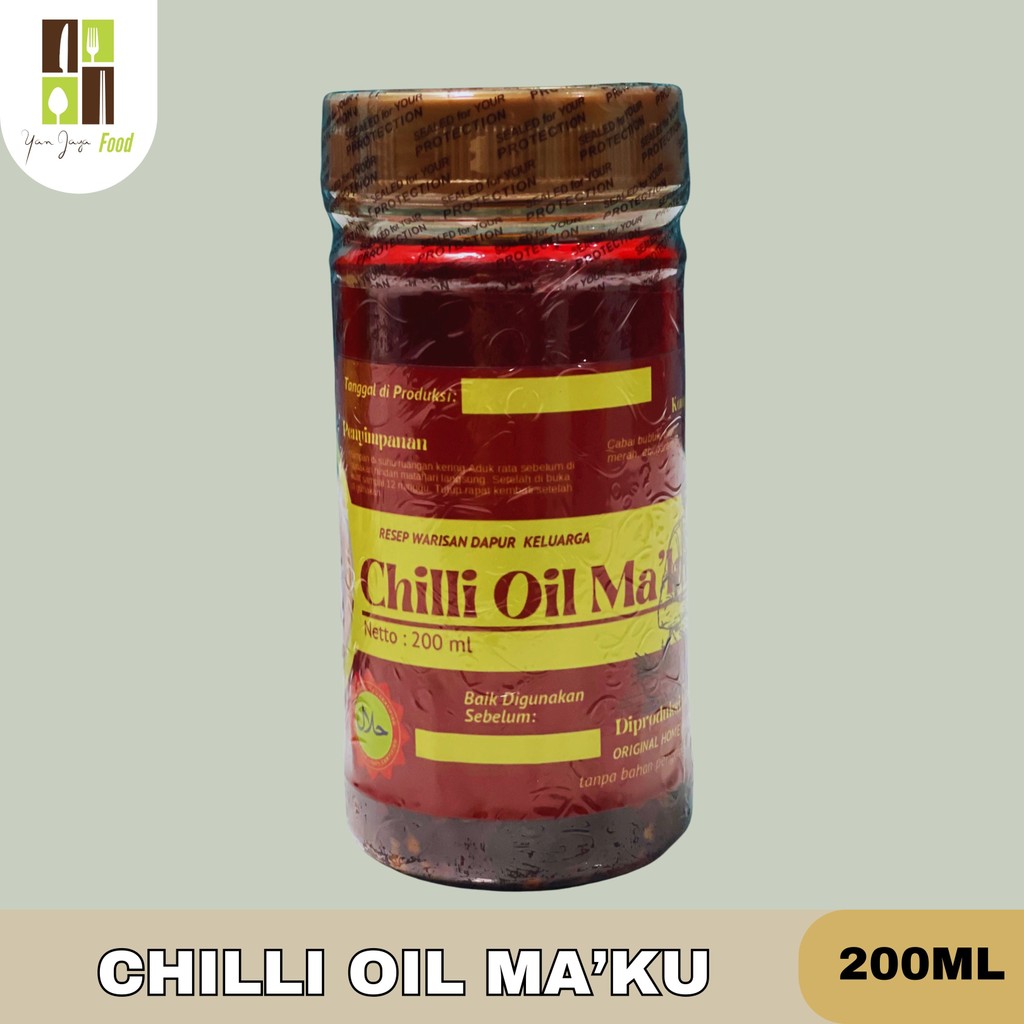 

Chilli Oil Ma'ku 200 ml / Minyak Cabai / Cabe / Resep Warisan Dapur Kaluarga / Cabe Pedas