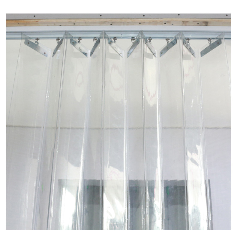 Transparent PVC Plastic Curtain Windproof Sliding Curtain for Door Curtain Insulation Door Window Sc