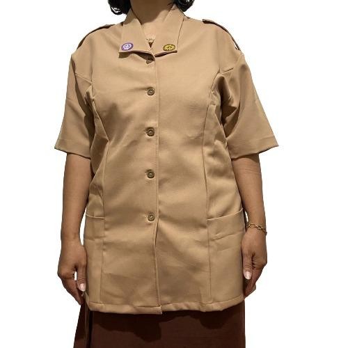 ATASAN BAJU PRAMUKA WANITA GURU PEMBINA - BAJU LENG PDK, S