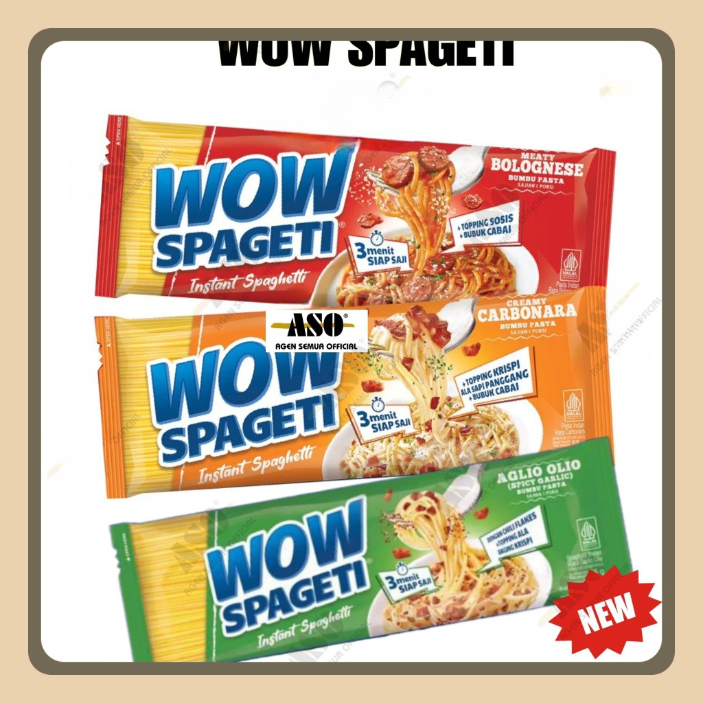 

MIE WOW SPAGETI BOLOGNESE CARBONARA 84gr PROMO !!!
