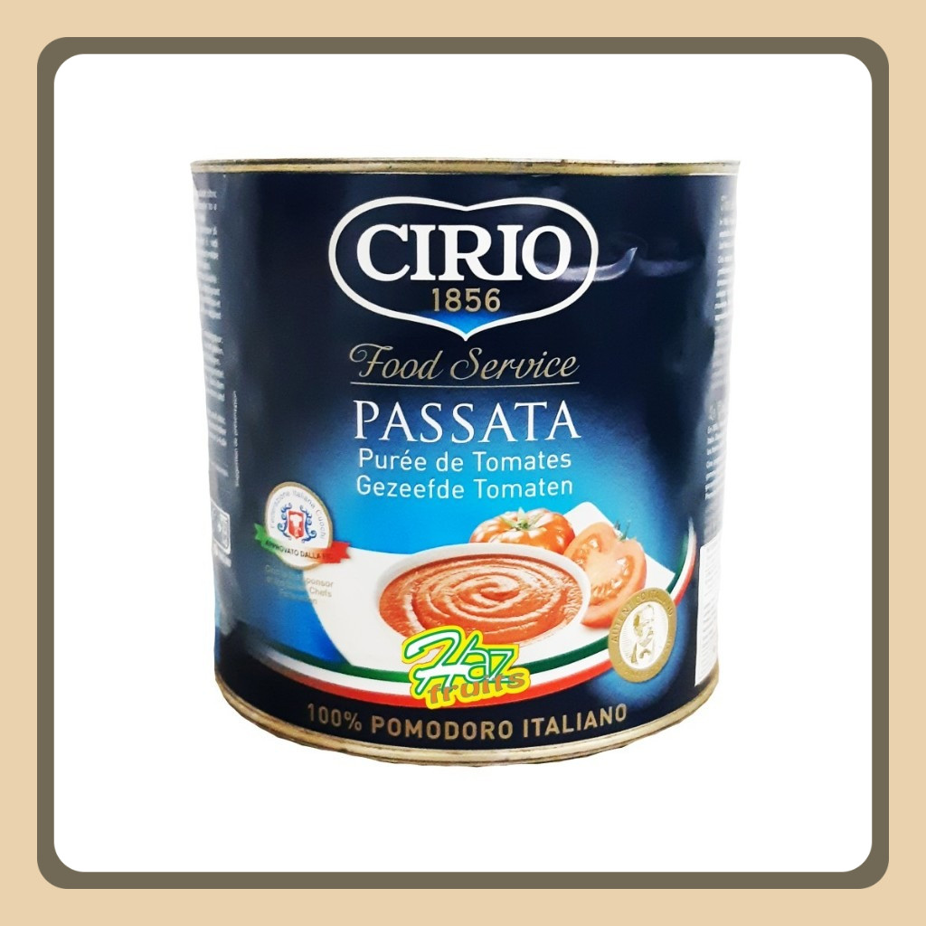 

Cirio Passata Sieved Tomatoes | Pasta Tomat 2,5 Kg