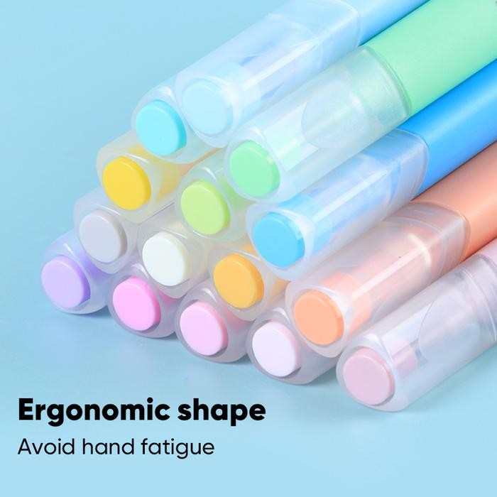 

TERLARIS! Giorgione Acrylic Marker Set Spidol Akrilik Macarons 12/24/36/48 Warnas G-AM-MK - 12 Warnas
