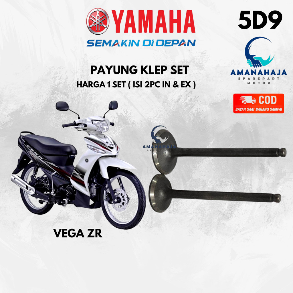 (GARANSI) ORI PAYUNG KLEP SET VEGA ZR (5D9) | SPAREPART ORIGINAL SUKU CADANG SEPEDA MOTOR
