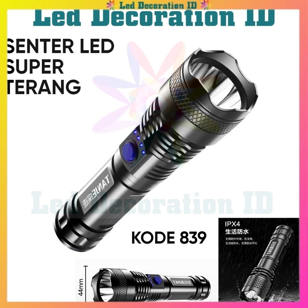 SENTER LED SUPER TERANG RECHARGEABLE/ SENTER CAS USB