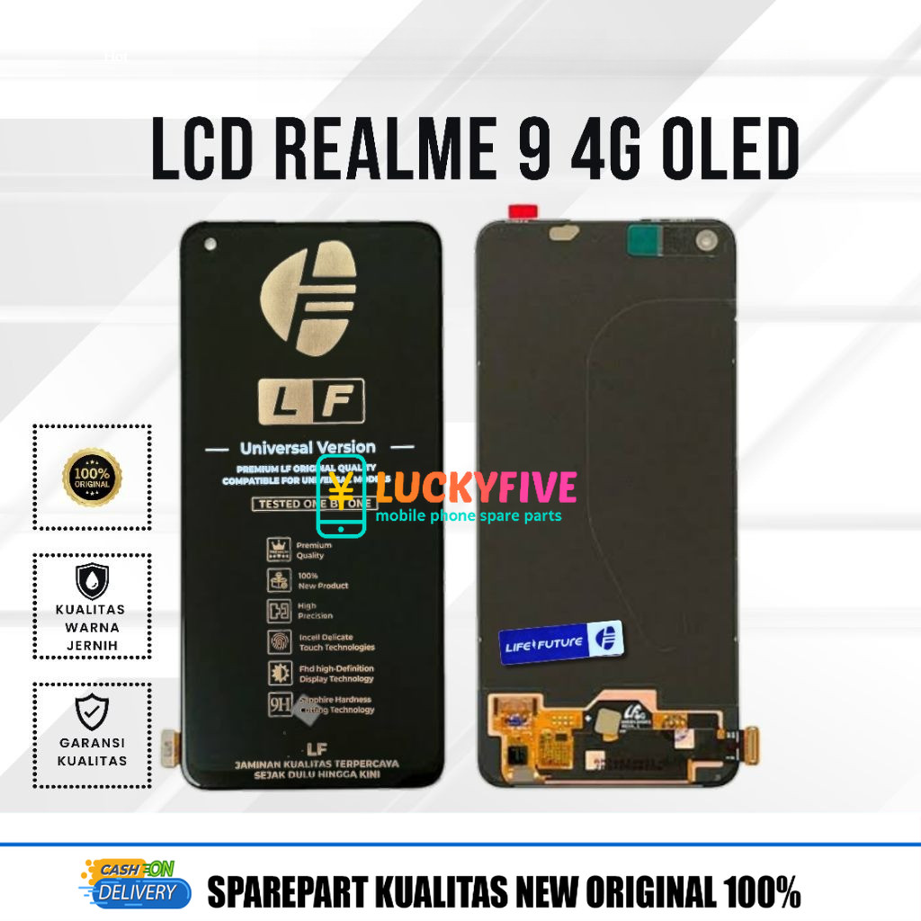 LCD Realme 9 4G OLED + Fingerprint Original Fullset Touchscreen Life Future