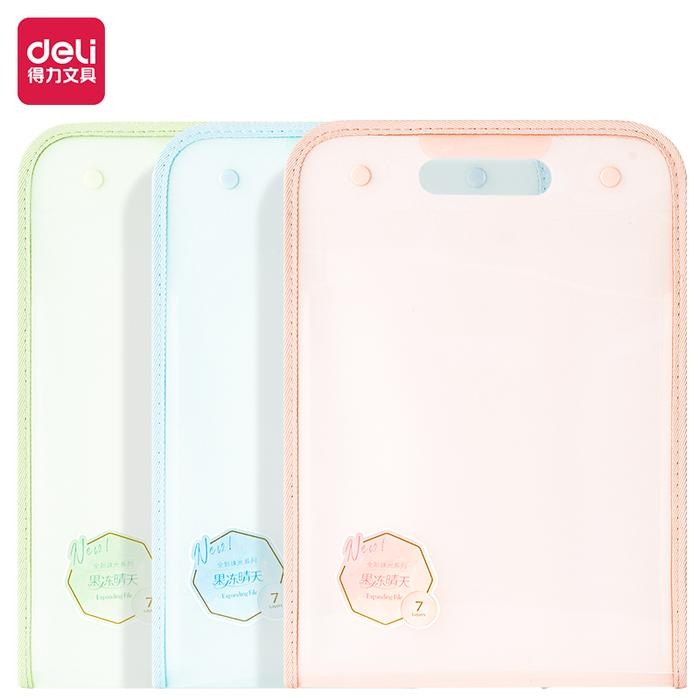 

Deli Map Harmonika / Expanding File A4 7 Pembagi Warna Pastel PM311 Plastic