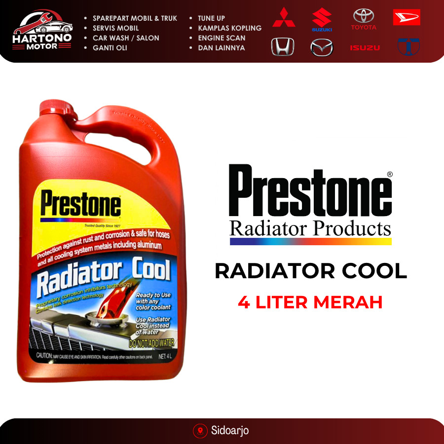AIR RADIATOR PRESTONE COOLANT 4 LITER MERAH