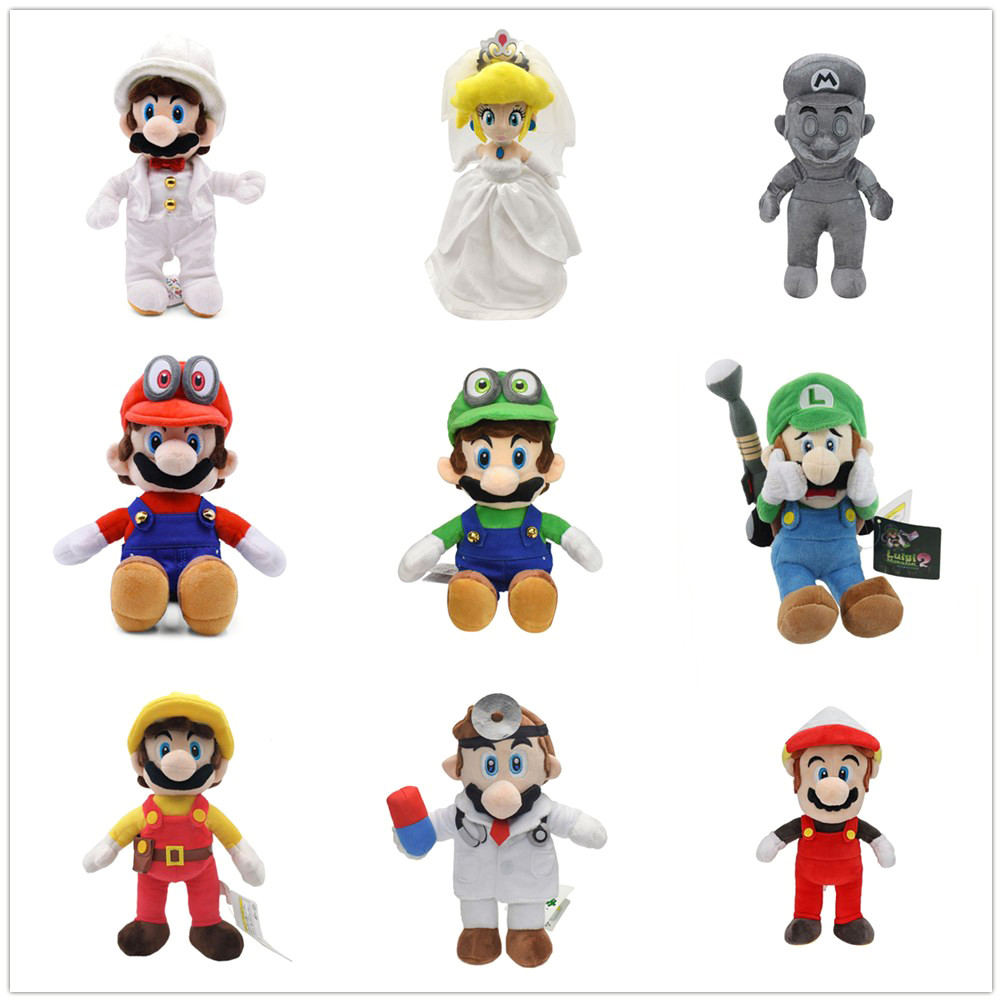 

Odyssey Drill Mario Luigi 18-28CM Plush Doll Soft Good Gift Toy