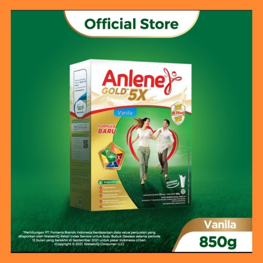 

Anlene Gold 5x Susu Bubuk Vanilla 850 gr