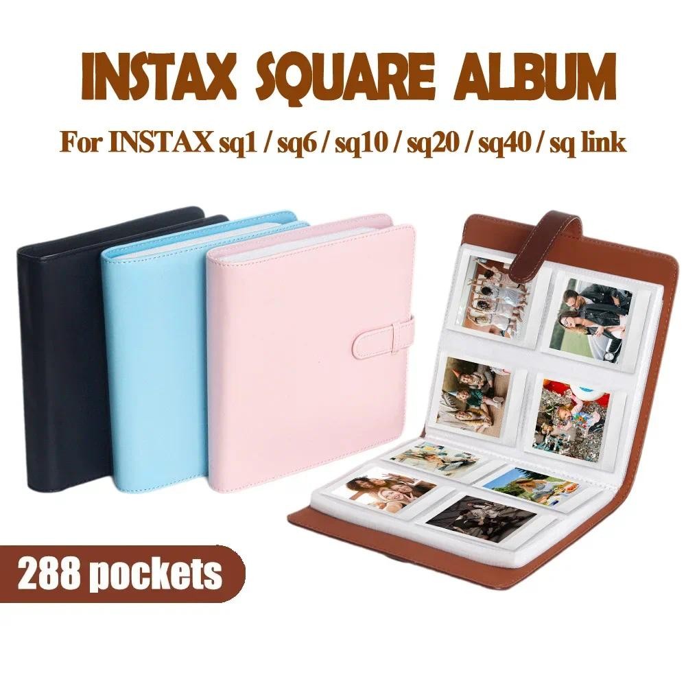 

1PC 256 Pockets Photo Album for Instax Square SQ1/SQ6/SQ10/SQ20/SQ40 Camera Kodak Mini 3 Square Photocards Scrapbooking