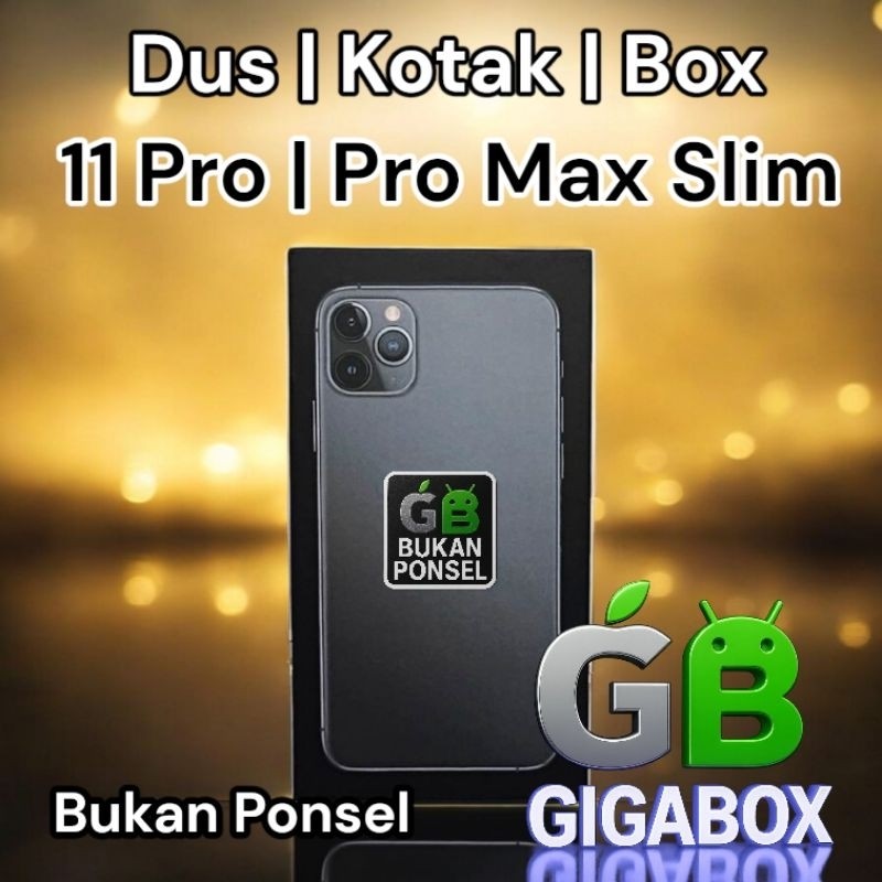

(Sesuai Catatan) Dus Kardus Box 11 Pro / 11 Pro Max Slim (Fullset) Kemasan Premium dan Lengkap