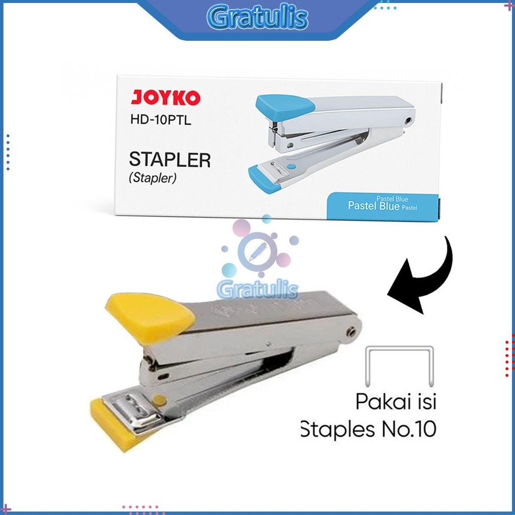 

STAPLER JOYKO [HD-10PTL/1 PCS] / STAPLES / CEKREKAN / HEKTER KERTAS / STESLER STANDAR / PENGOKOT / KLIPAN KUAT TAHAN LAMA JOYKO WARNA PASTEL