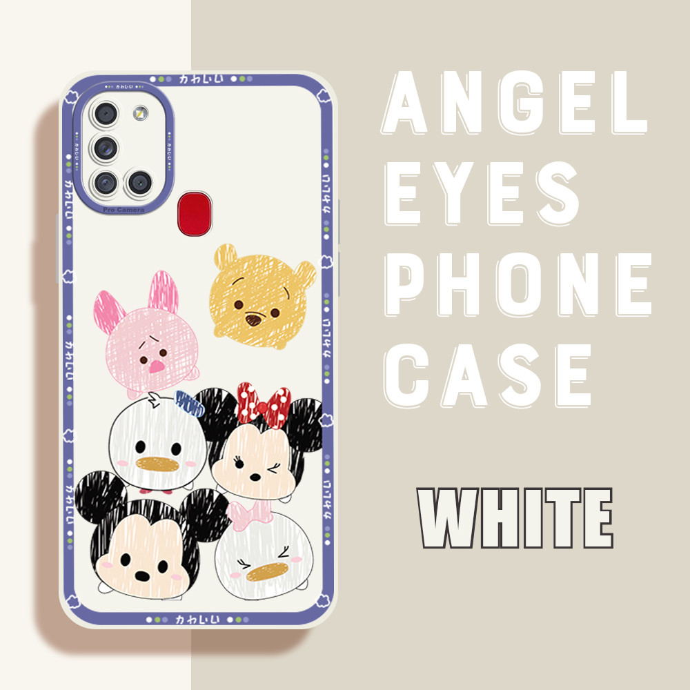 Softcase Kartun Casing For Compitable With Samsung A21S  Ponsel Asli Baru  Ponsel Karet Lembut Desai