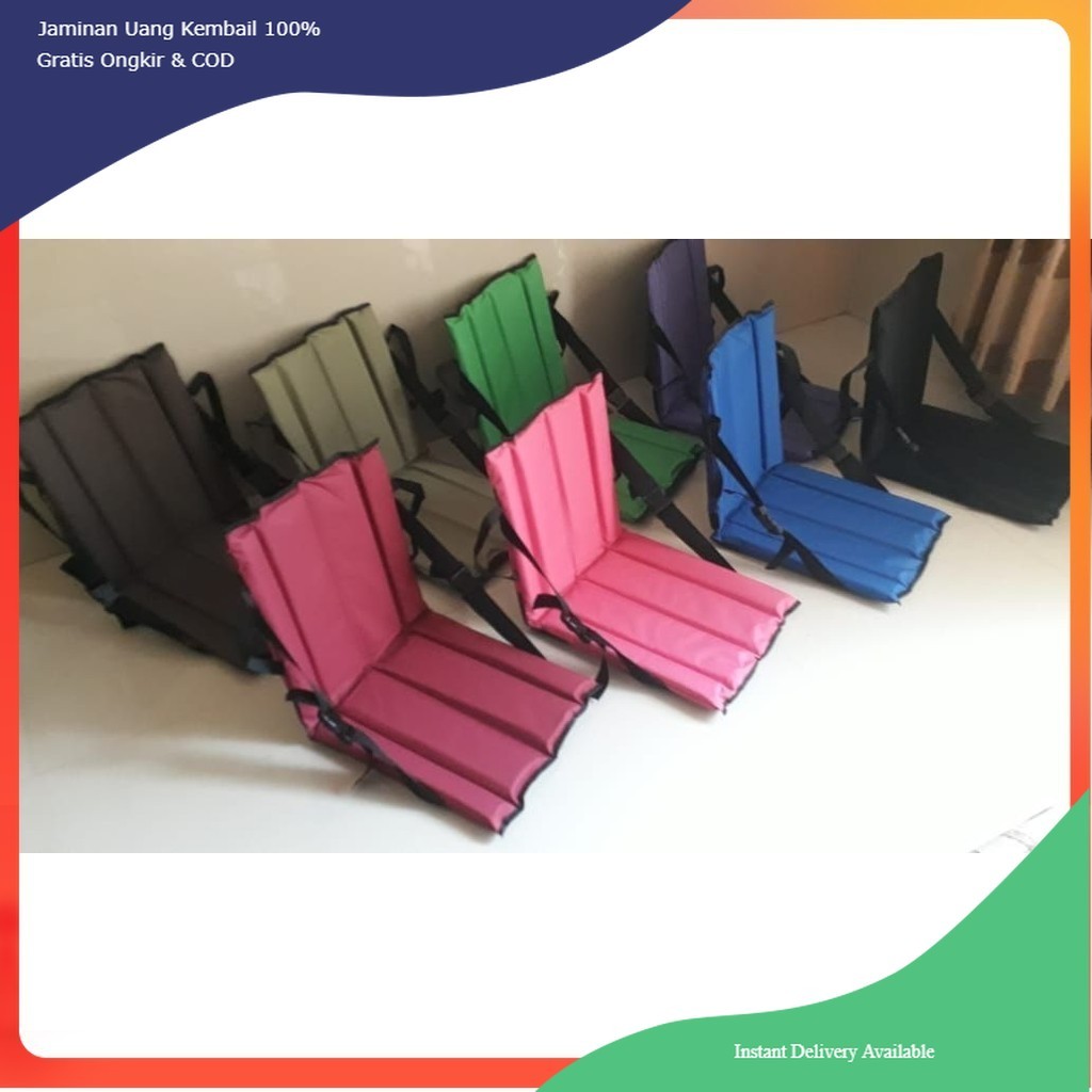 Kursi Senderan Lesehan Sandaran Portable Outdoor Sebaguna Haji Umroh Taklim Pengajian Gaming Lipat U