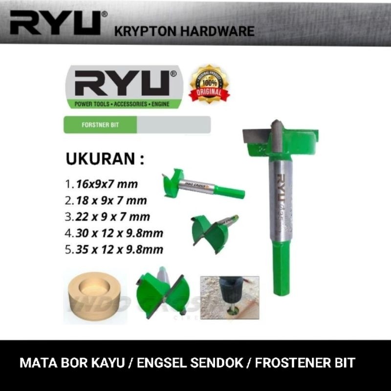 RYU by tekiro mata bor kayu / mata bor engsel sendok/ Forstner bitHALA