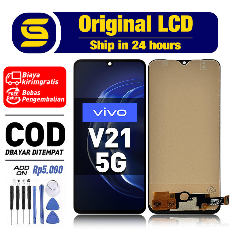 Lcd VIVO V21 5G Original Touchscreen Fullset Compatible For Glass Digitizer Ori Asli COD