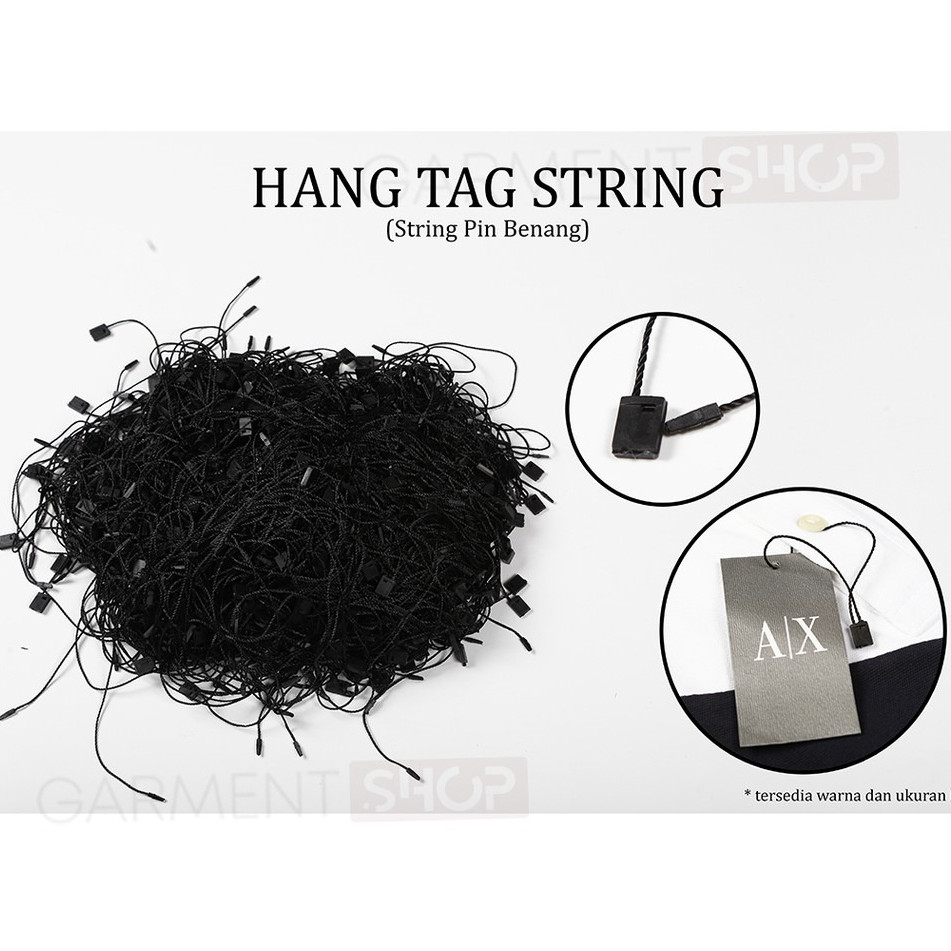 

Hang Tag String Hitam / Tali Hang Tag Hitam (1000pcs) CORNELSTORE