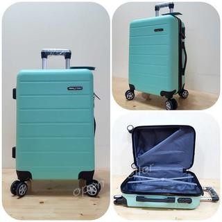 KOPER ABS/ FIBER 20 INCH 001 POLO VIENNA , KOPER UMROH KOPER CUSTOM - hijau mint TERLARISS