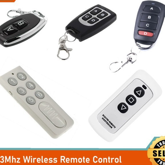

Remote Control RF 433Mhz ABCD 2/4/6 Tombol Universal Project Arduinoo