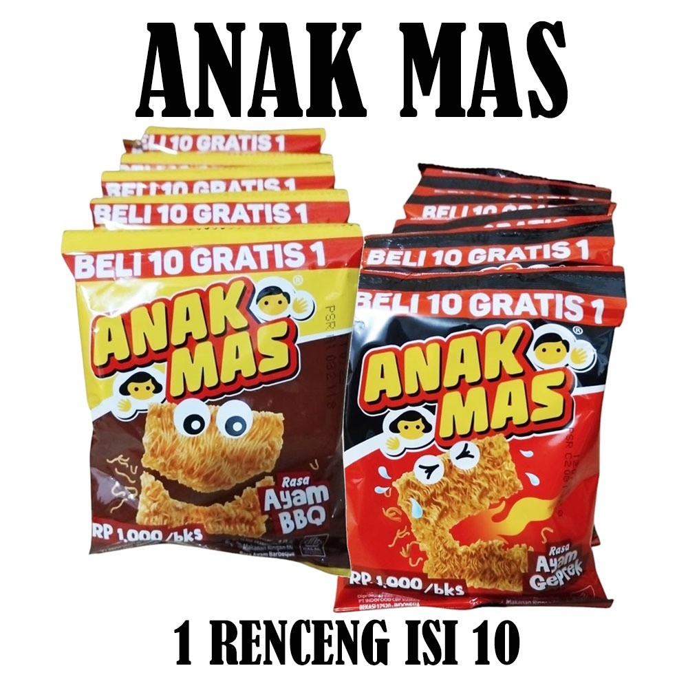 

SNACK INDOFOOD ANAK MAS RENCENG ISI 10