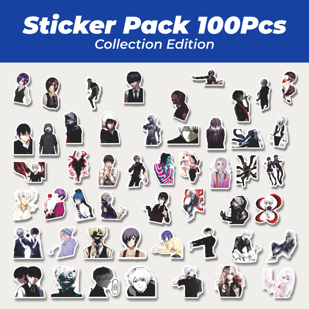 

Hot Sticker Anime Tokyo Ghoul Lucu Anti Air Stikers Berperekat Waterproof Sticker Decal Buat Motor Helm Buku Journal Koper Casing HP Laptop Botol Minum