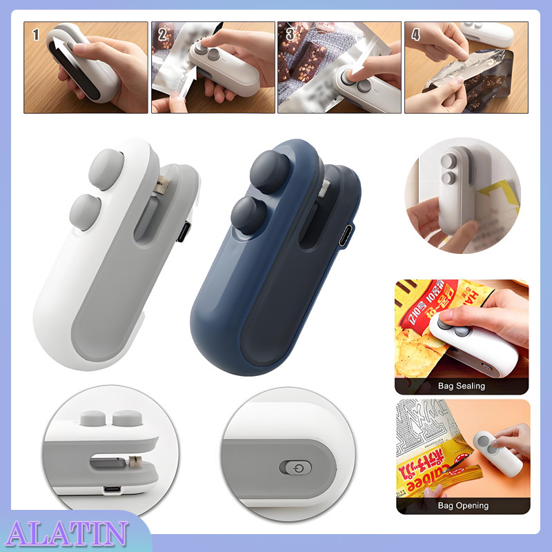 Snack Sealer Elektrik USB Rechargeable / Sealer Portable / Hand Sealer / Sealer Portable Sealer