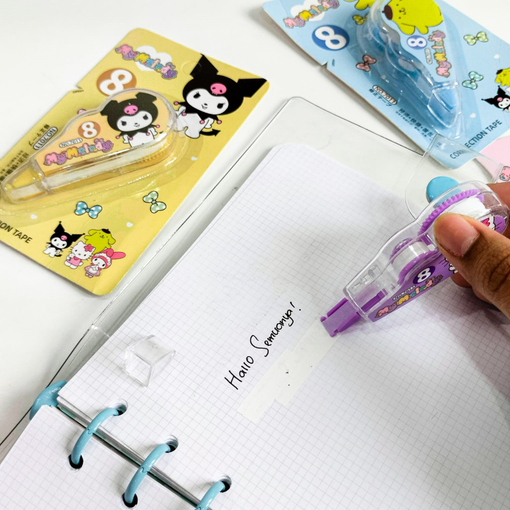 

TIPE X ROLL MODEL SANRIO MY MELODY NO.7011 KARAKTER CEWE IMUT CORRECTION TAPE TIP EX PENGHAPUS PENA ALAT TULIS - SAN BWI