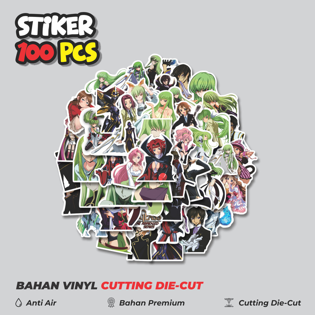 

Terbaru! 50 pcs Sticker Anime Code Geass (Kōdo Giasu) Dekorasi Lucu Kreatif untuk Notebook, Skateboard, HP