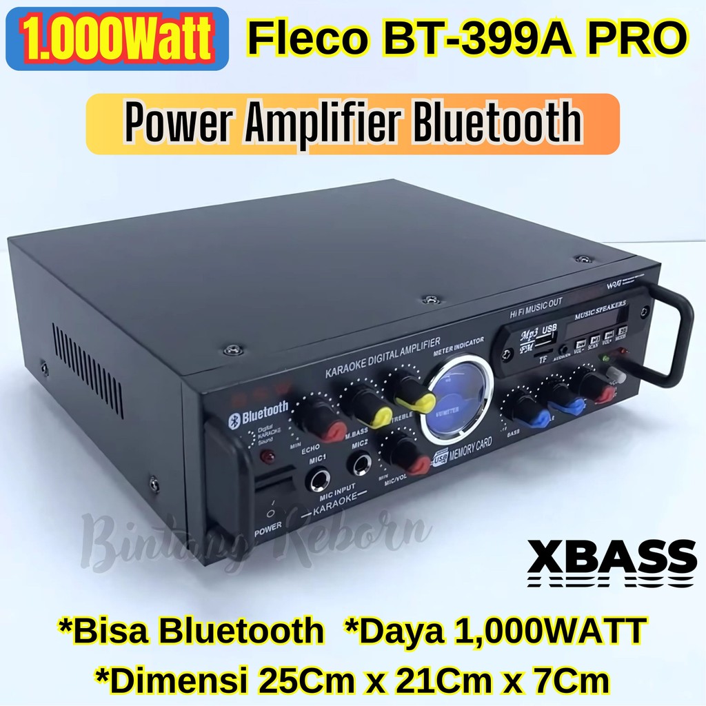 SERBA COD TERLARIS~Amplifier Bluetooth Fleco BT-339A 1.000Watt | Audio 1.000W BISA USB/SD/FM/MP3 AMP