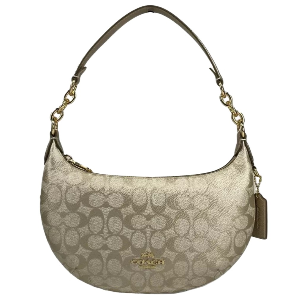 Coach Signature Payton Light Khaki Mini Hobo Bag / Tas Branded Original