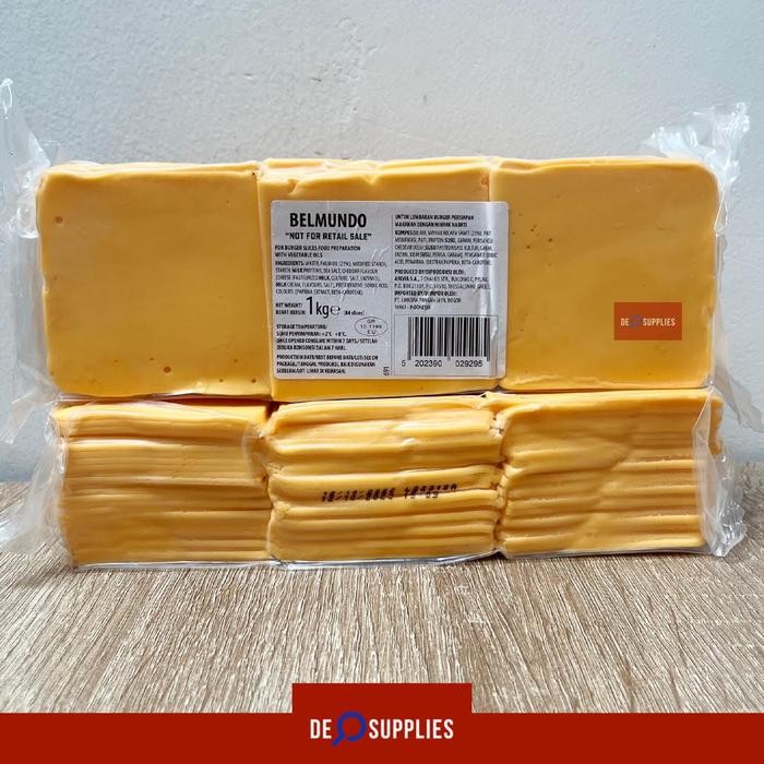 

Dairymont Burger Slice Red Cheddar 1kg isi 84 slices - Keju Burger Aus - Belmundo