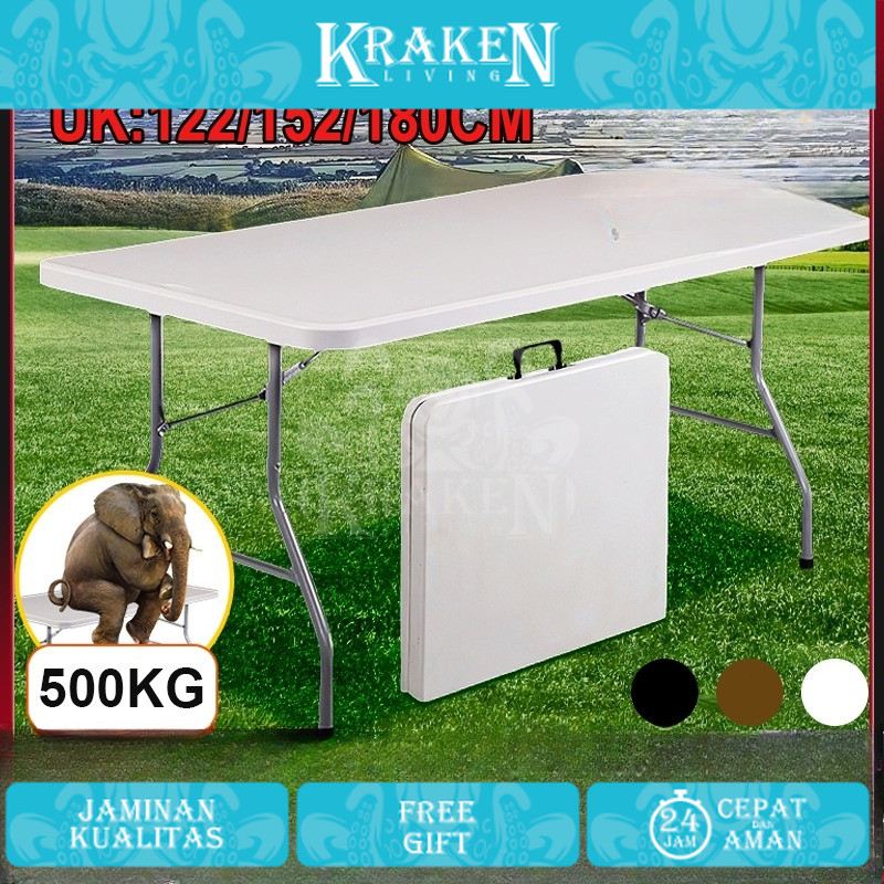 Meja Lipat/Meja Lipat plastik/Meja Lipat Outdoor/Meja Serbaguna/besar Makan Meja
