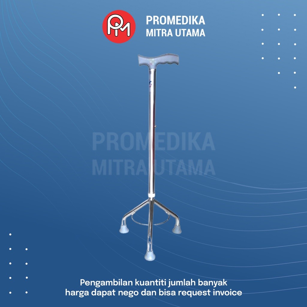 Tongkat 3 Kaki | Tongkat Alat Bantu Jalan | Alat Bantu Jalan Berbagai Merk