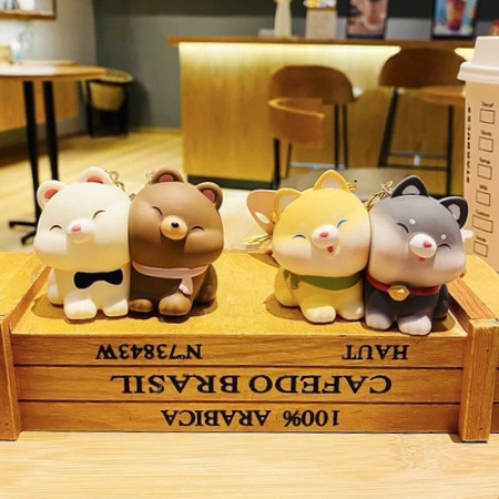 Pasangan Magnet Gantungan Kunci Piggie Couple / Aksesoris Gantungan Kunci Couple Gantungan Pacar / 1