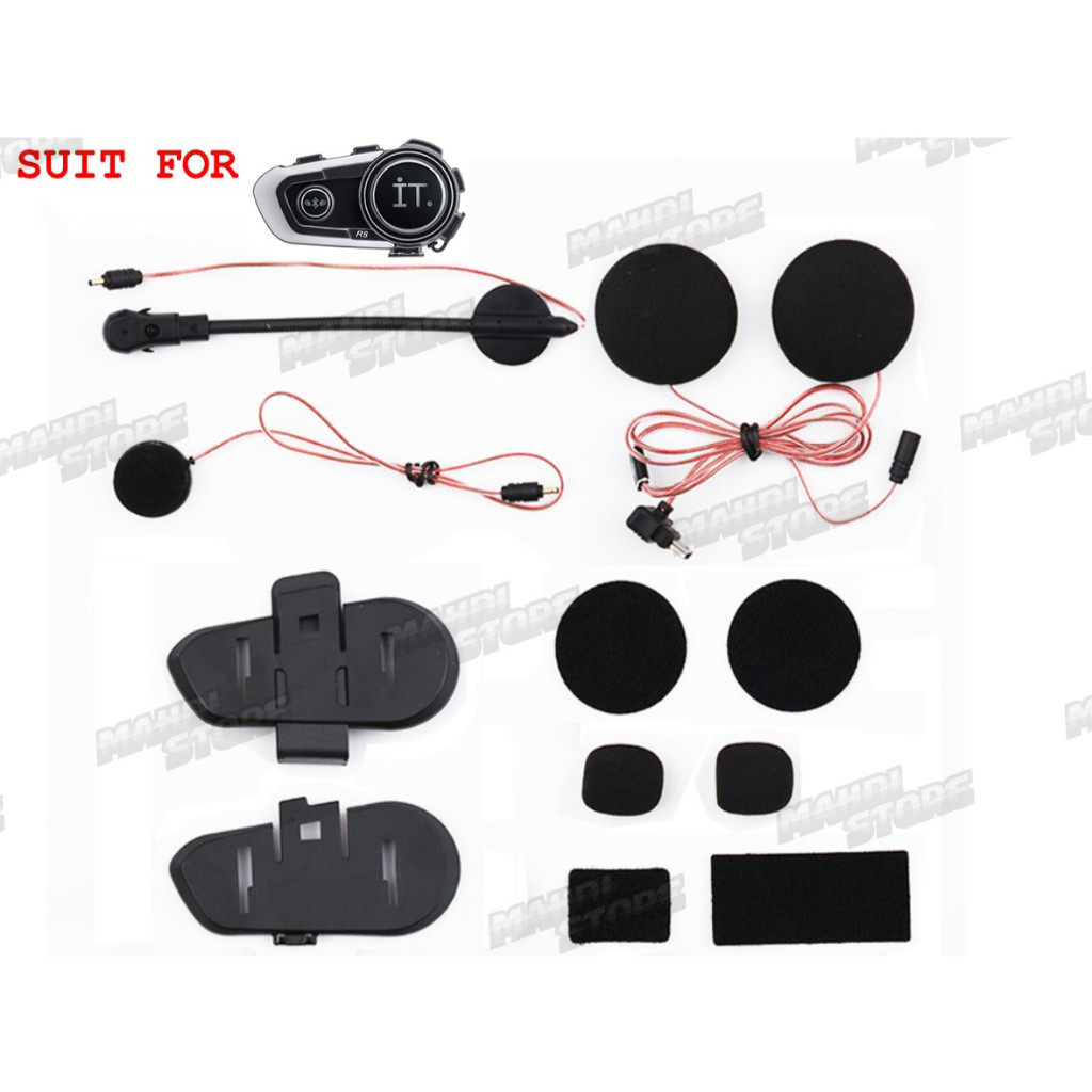 Speaker SET Soft Mic Hard Mic Full Face Fullface SERVICE KIT INTERCOM IT R8 NOT E1 EJEAS QTA BTS PAR