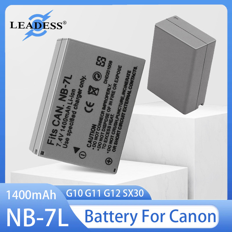 NB-7L Battery 1400mAh Re argeable Batteries For Canon PowerShot G10 G11 G12 SX30 SX30IS Digital Came