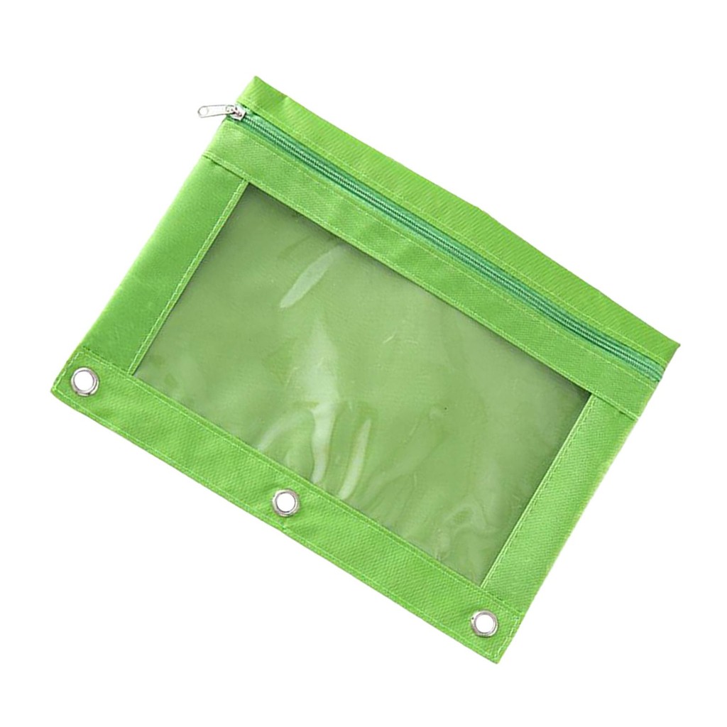 

Pencil Holder Binder Pencil Pouch With Smooth Zipper Office Stationery Organizer
