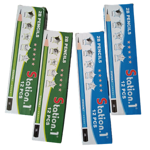 

PROMO CUCI GUDANG 1 pack 12 pcs Pensil 2B station pencil 2B station harga grosir murah