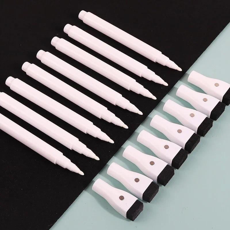 

8Color 1-2mm Liquid Chalk Erasable Highlighter Fluorescent Marker Pen for Whiteboard Graffiti LED Advertisement Chalkboard White