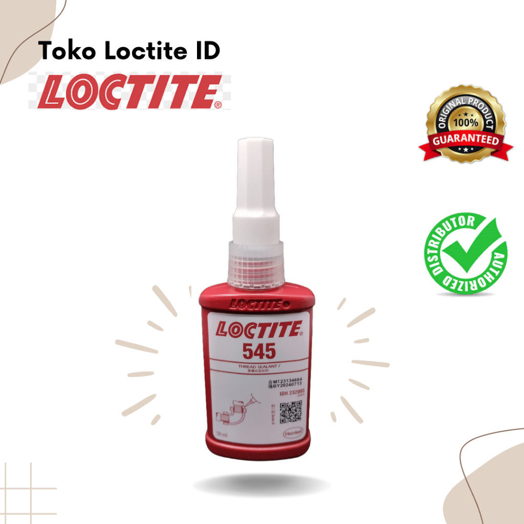 LOCTITE THREAD SEALANT 545 50 ML/ LEM PIPA BESI/LEM PIPA LOGAM/LEM FITTING