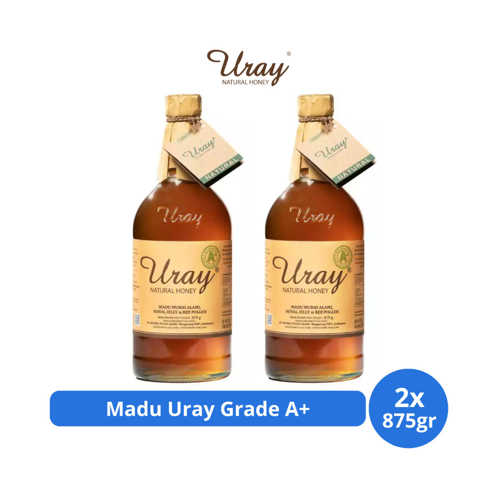 

Madu Uray Grade A+ Natural Honey 875gr x 2 pcs