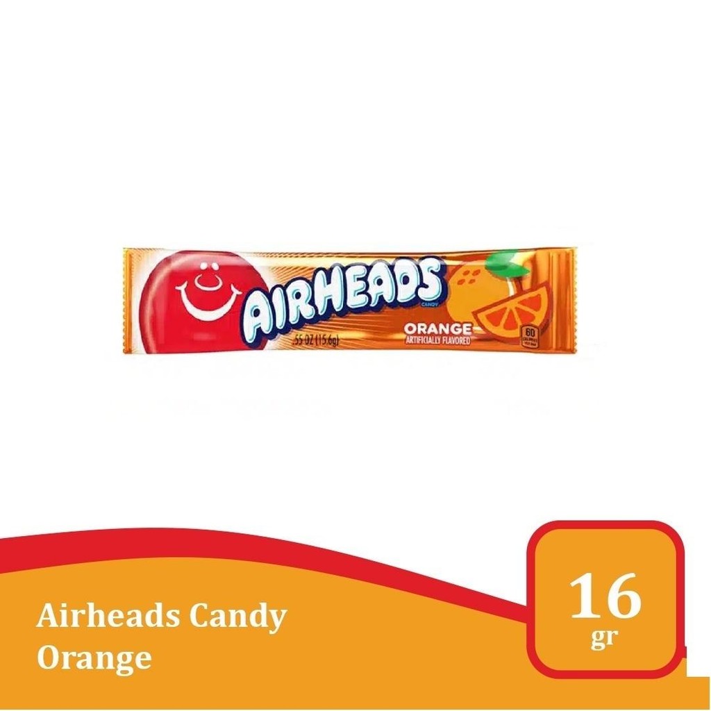 

AirHeads Orange 0.55-Oz - permen rasa buah import USA