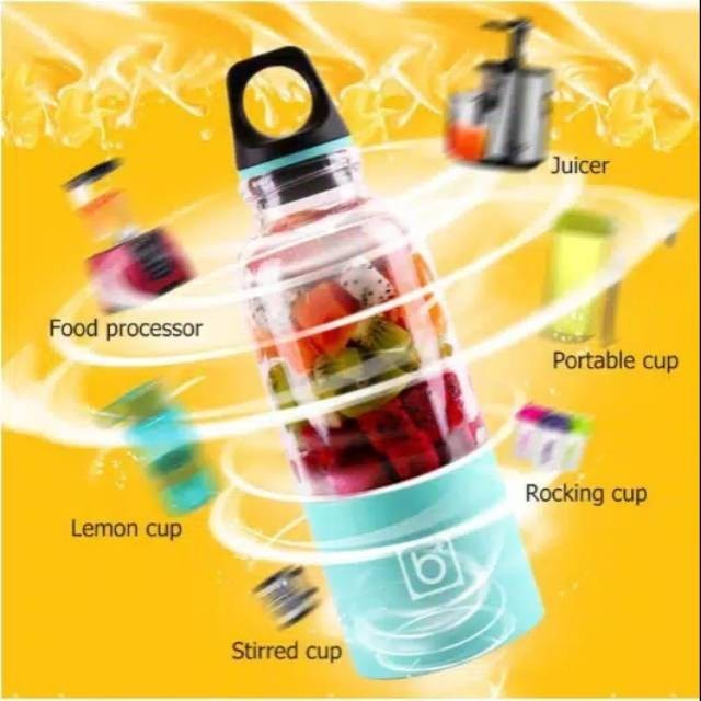 Portable Juicer Bingo Multfunction Blender Mixer Buah Juice Alat Pembuat Juice USB