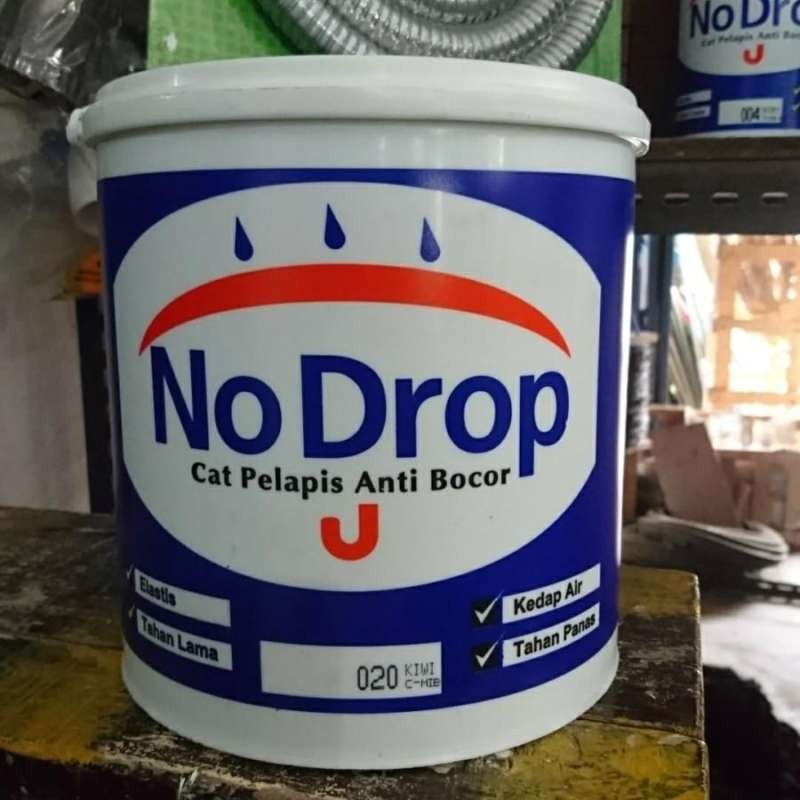 No Drop warna Hijau 020 Kiwi, cat pelapis anti bocor 4 kg ( galon )